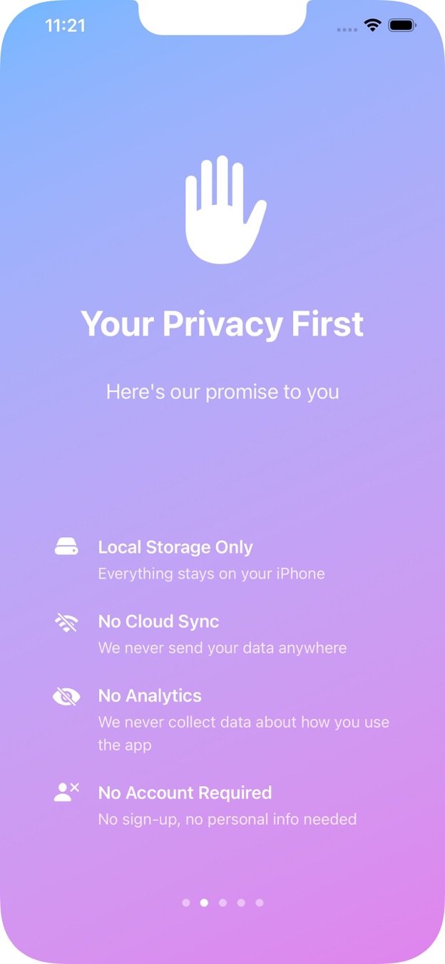 Footsteps privacy promise